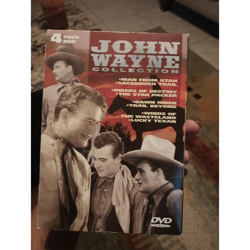 New John Wayne Western DVD Collection ~ 8 Feature Films 4 DVD Set Sealed
